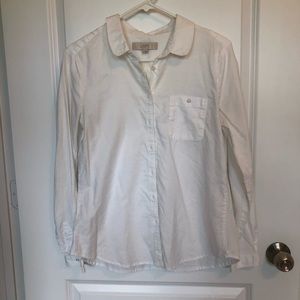 ⭐️ SALE ⭐️ Loft White Button Down *small untreated